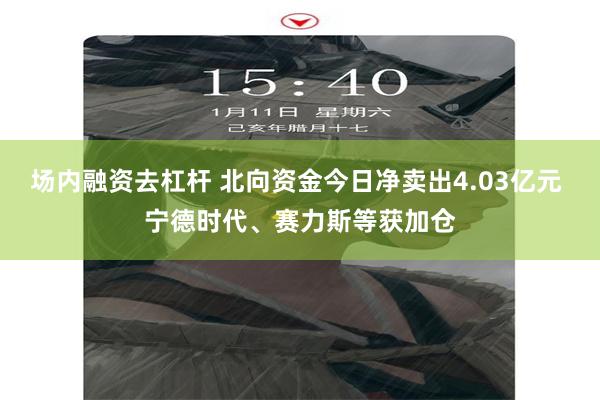 场内融资去杠杆 北向资金今日净卖出4.03亿元 宁德时代、赛力斯等获加仓